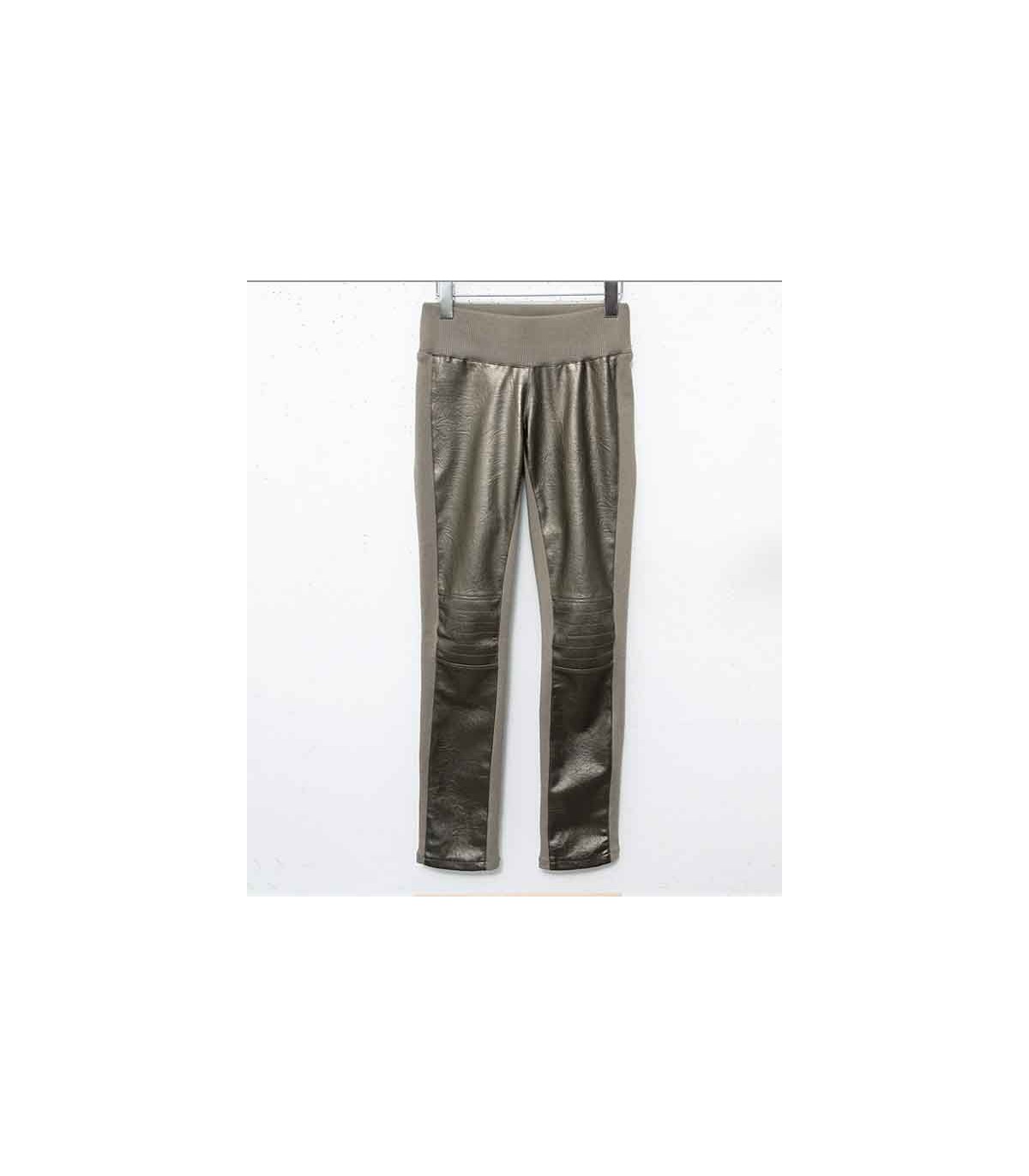 Gold elastic slim pants Color Gold Size M