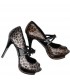 Fashion embellished leopard high heel pump