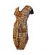 Leopard weiches Textilfreizeit Kleid