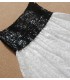 Elegant sweet paillette embellished lace dress