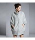 Noble elegant sheep woolen stand collar cloak 