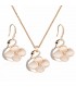 Austrian Crystal Circle Jewelry Sets Party Gold Pendant