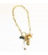 Golden beads casual necklace
