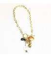 Perles d'or collier casual