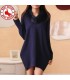 Blue quality knitted dress
