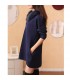 Blue quality knitted dress