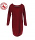 Vestito rosso maglia di lana