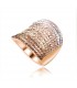 Austrian crystal rose gold plated ring