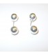 Round silver balls earrings