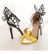 Papillon chaussures jaunes