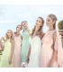 Fünf Pastellfarben Brautjunferkleider