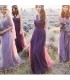 Four tulle bridesmaids dresses