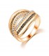 Oro stile vintage anello placcato