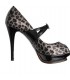 Mode gris léopard pompe chaussures