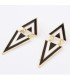 Geometric triangle earrings