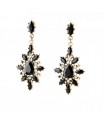Black stones sexy earrings