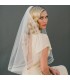Real silk organza wedding veil