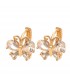 Butterfly gold plated earrings