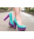 Fantasia colorata scarpe
