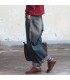 Cotone elastico in vita i pantaloni denim harem