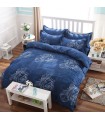 Blue graphic flower Bed sheets