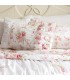 Feuilles Shabby fleurs roses chics Bed