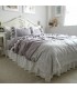 Grey vintage lace bed sheets
