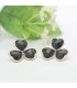 Black flower elegant earrings 