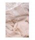 Ivory Seide weichen Baumwollspitze Zug zurück sexy Hochzeitskleid