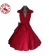 Vintage Stil schickes roten Kleid