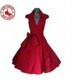 Vintage Stil schickes roten Kleid