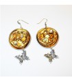 Recycle fashion butterfly earrings