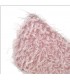 Fluffy pink peep toe shoes