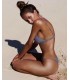 Brasilianischer einfacher grauer Bikini