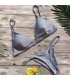 Brasilianischer einfacher grauer Bikini