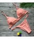 Bikini semplice rosa brasiliano