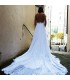 Schönes romantisch rückenfreies sexy Hochzeitskleid