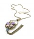 Butterfly round necklace