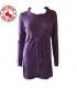 Sequins knitted purple dress