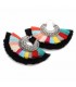 Drop colorful tassel earrings Coachella