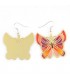 Goldene Schmetterlings Ohrringe