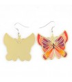 Goldene Schmetterlings Ohrringe