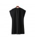 Schwarzes A-Line-bedrucktes Kleid