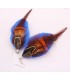 Vogue feather earrings