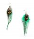 Vogue feather earrings