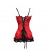 Luxury red brocarde corset