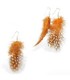 Dotted  feathers earrings