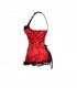 Luxury red brocarde corset