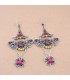 Vintage colored personality earrings