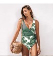 Marine green trendy full swimsuit